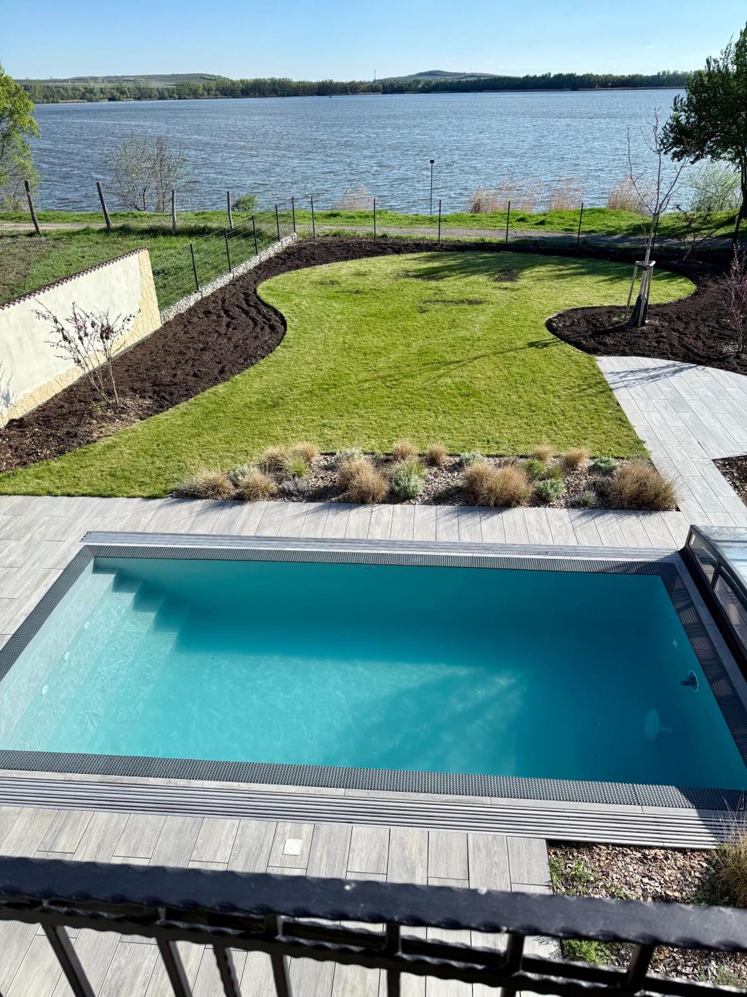 With Pool By The Musovske Jezero Pasohlavky